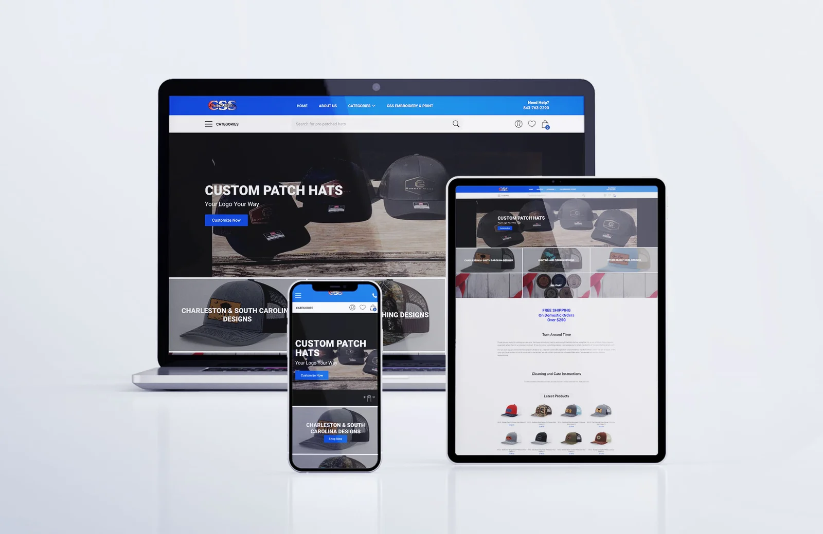 CSS Patch Hats Store